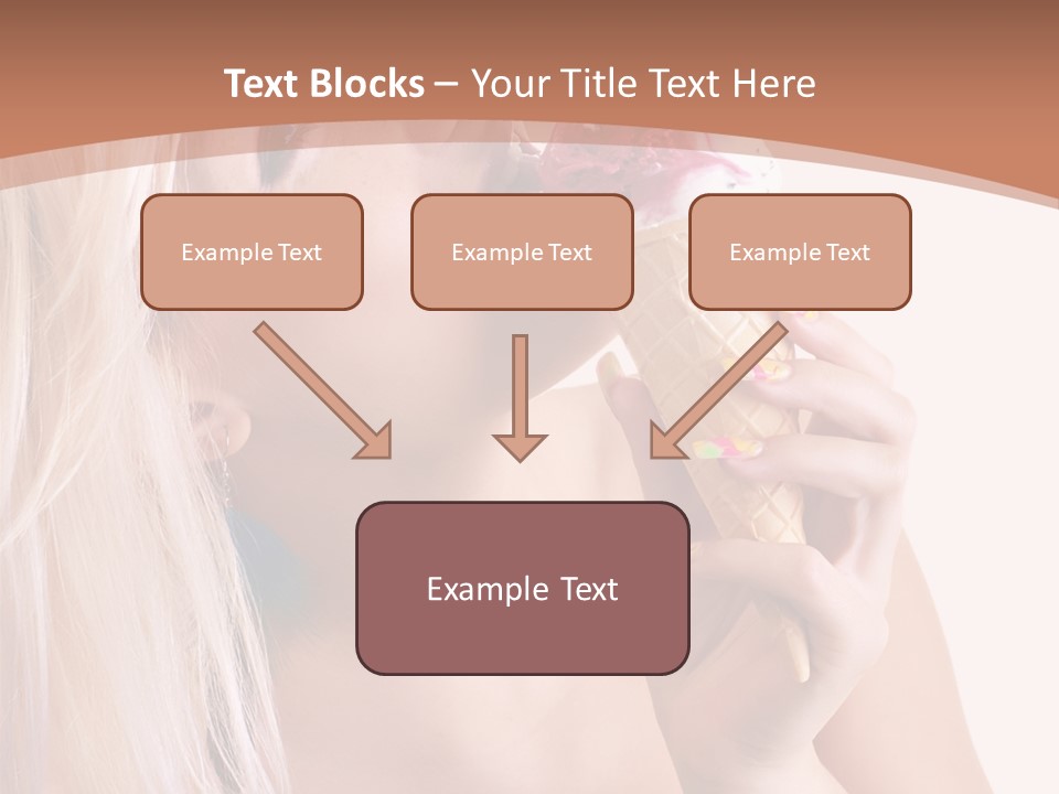 Waist Blond Caucasian PowerPoint Template