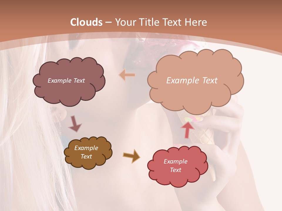 Waist Blond Caucasian PowerPoint Template