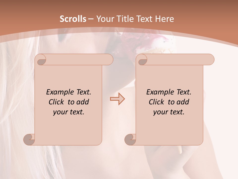 Waist Blond Caucasian PowerPoint Template