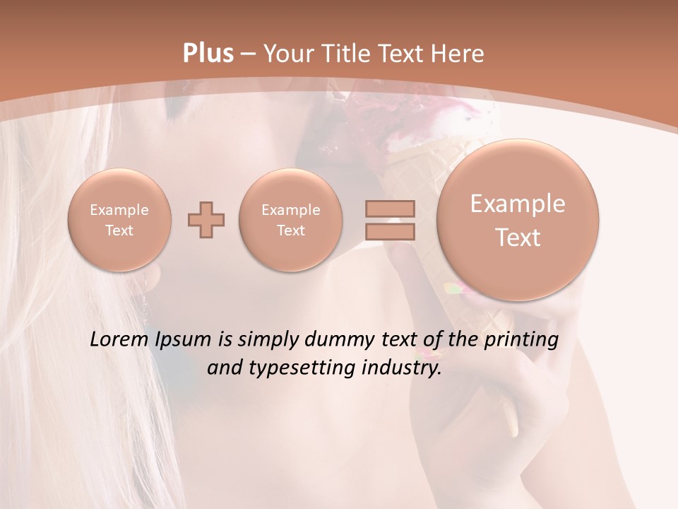 Waist Blond Caucasian PowerPoint Template