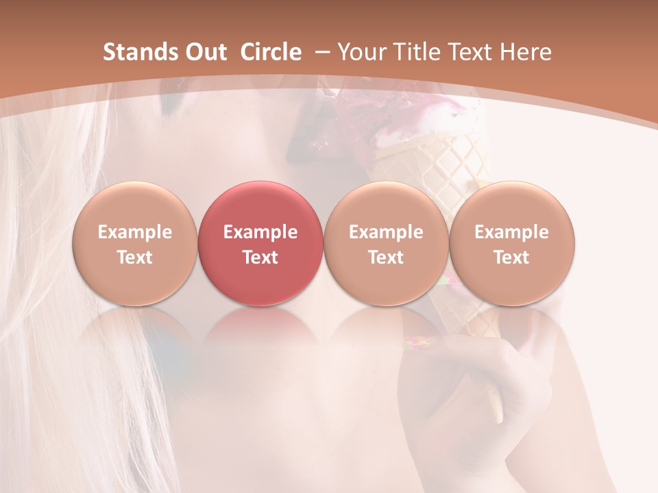 Waist Blond Caucasian PowerPoint Template