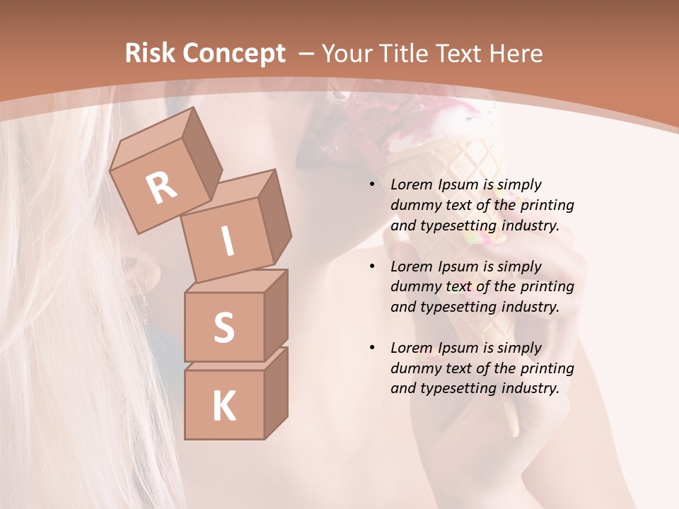 Waist Blond Caucasian PowerPoint Template