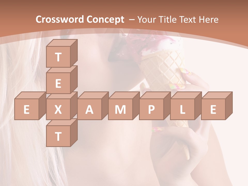 Waist Blond Caucasian PowerPoint Template