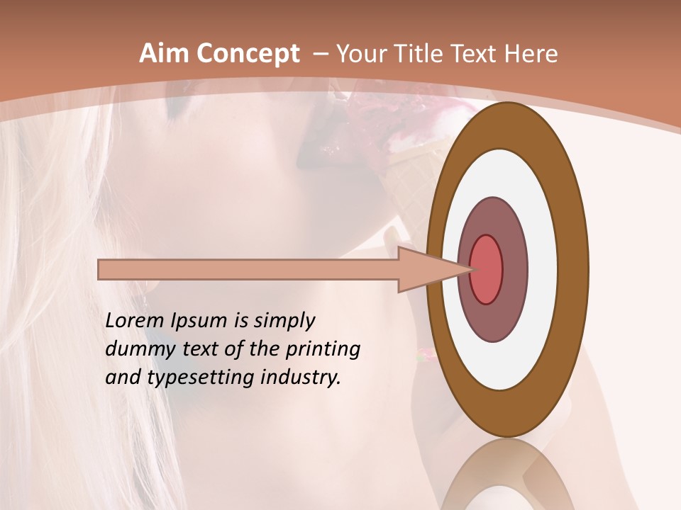 Waist Blond Caucasian PowerPoint Template