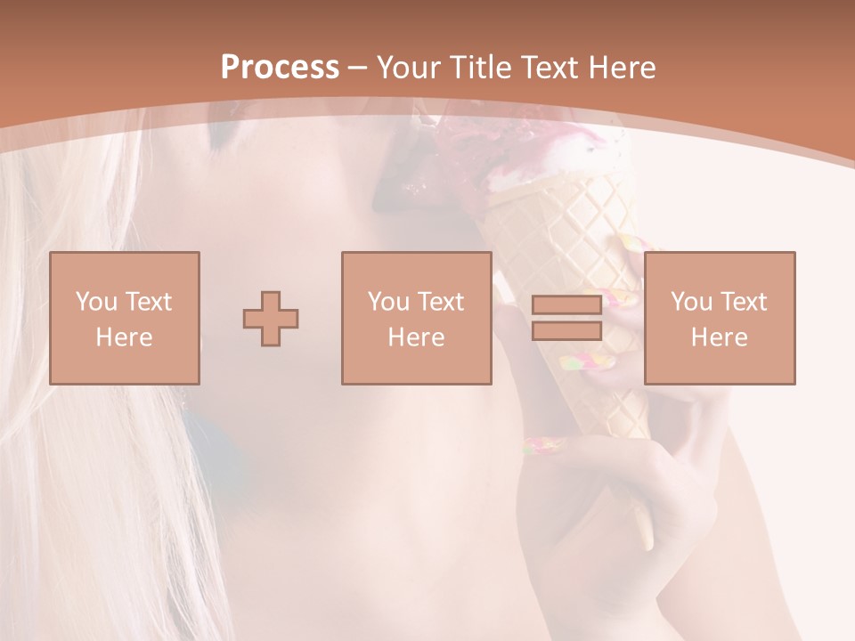 Waist Blond Caucasian PowerPoint Template