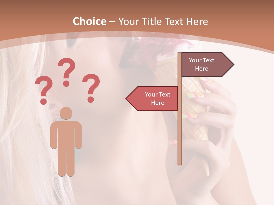 Waist Blond Caucasian PowerPoint Template