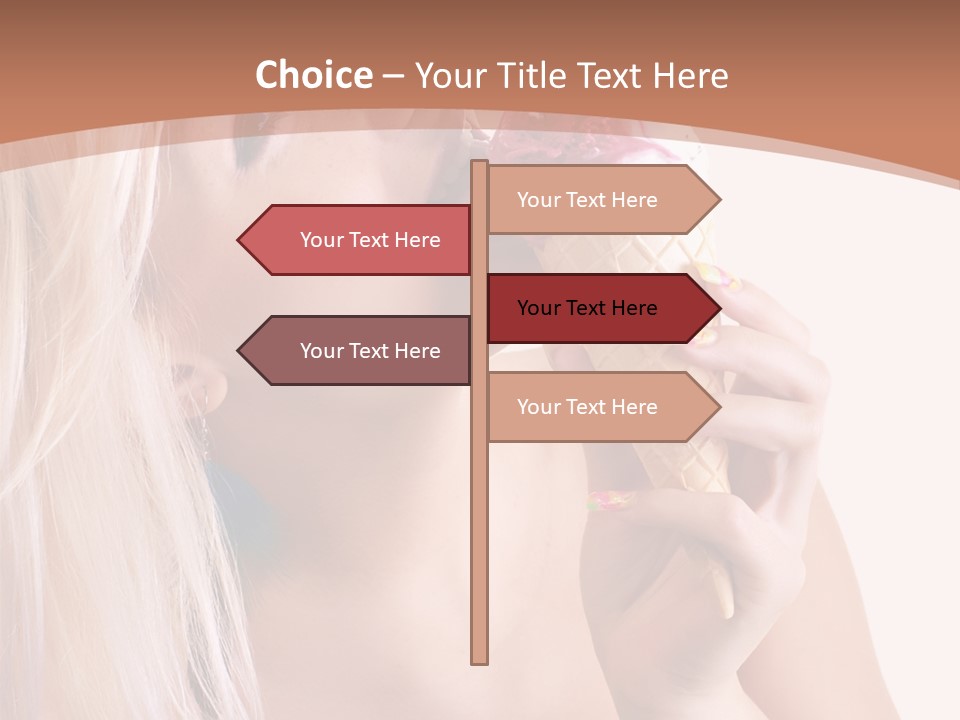 Waist Blond Caucasian PowerPoint Template