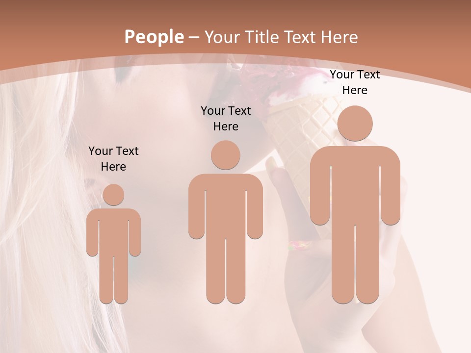 Waist Blond Caucasian PowerPoint Template