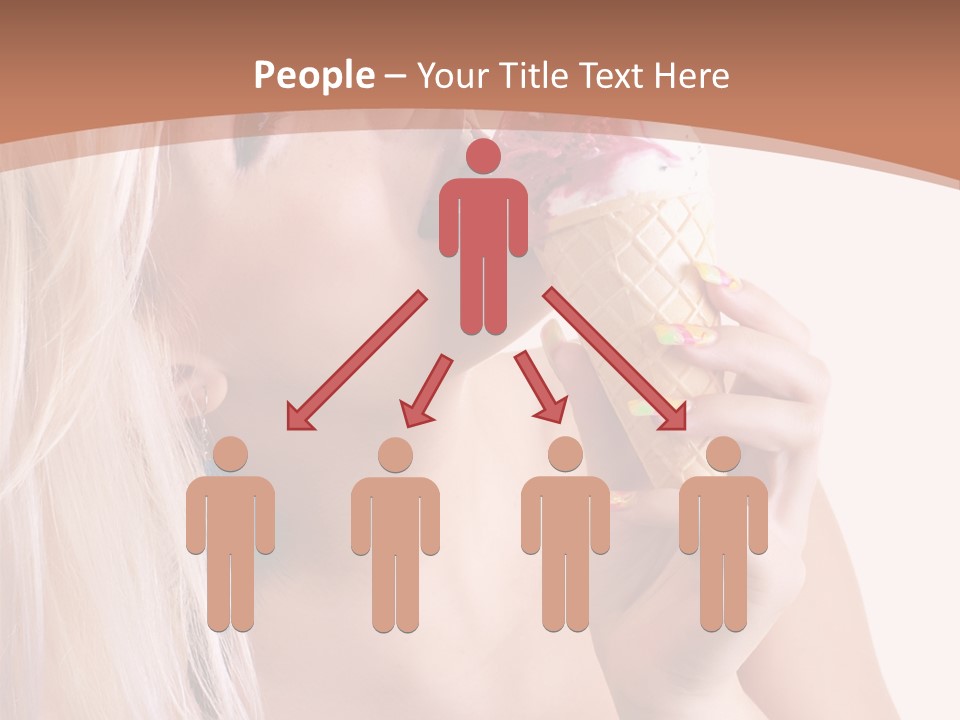 Waist Blond Caucasian PowerPoint Template