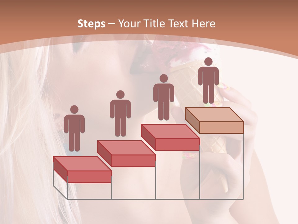 Waist Blond Caucasian PowerPoint Template