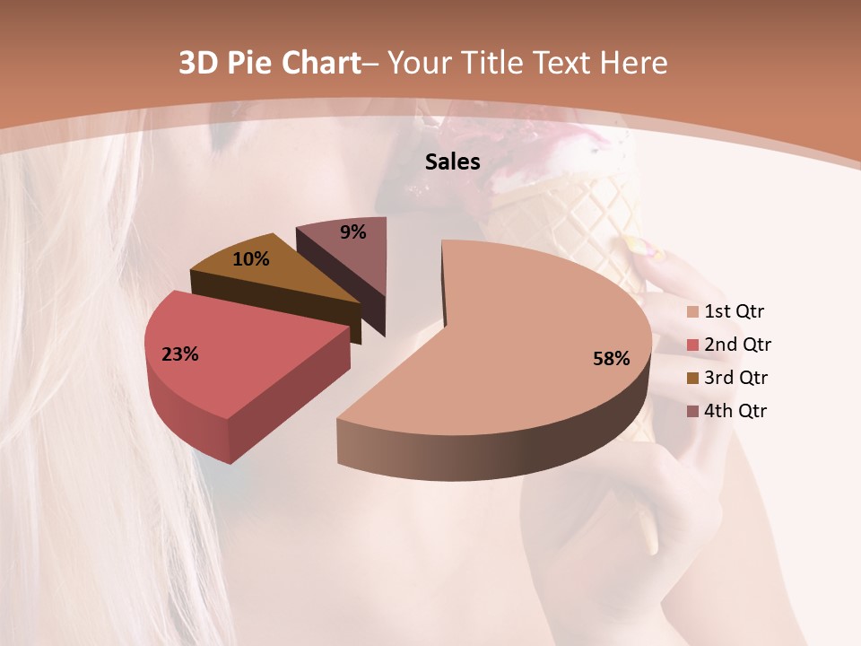 Waist Blond Caucasian PowerPoint Template