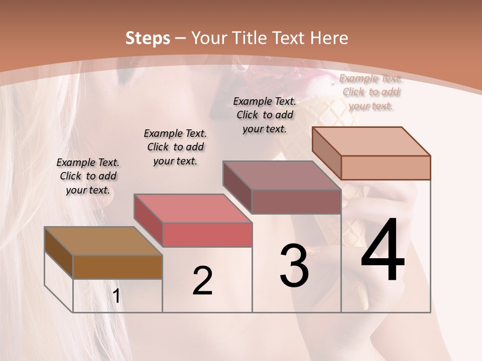 Waist Blond Caucasian PowerPoint Template