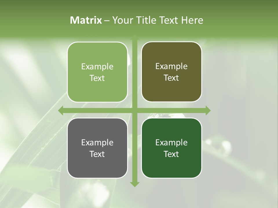 Grass Small Freshness PowerPoint Template