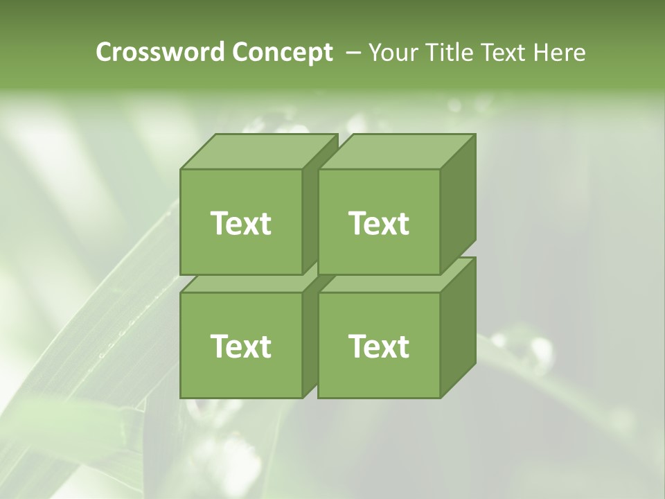 Grass Small Freshness PowerPoint Template