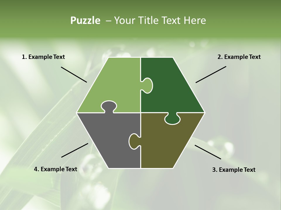 Grass Small Freshness PowerPoint Template