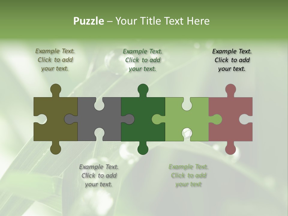 Grass Small Freshness PowerPoint Template