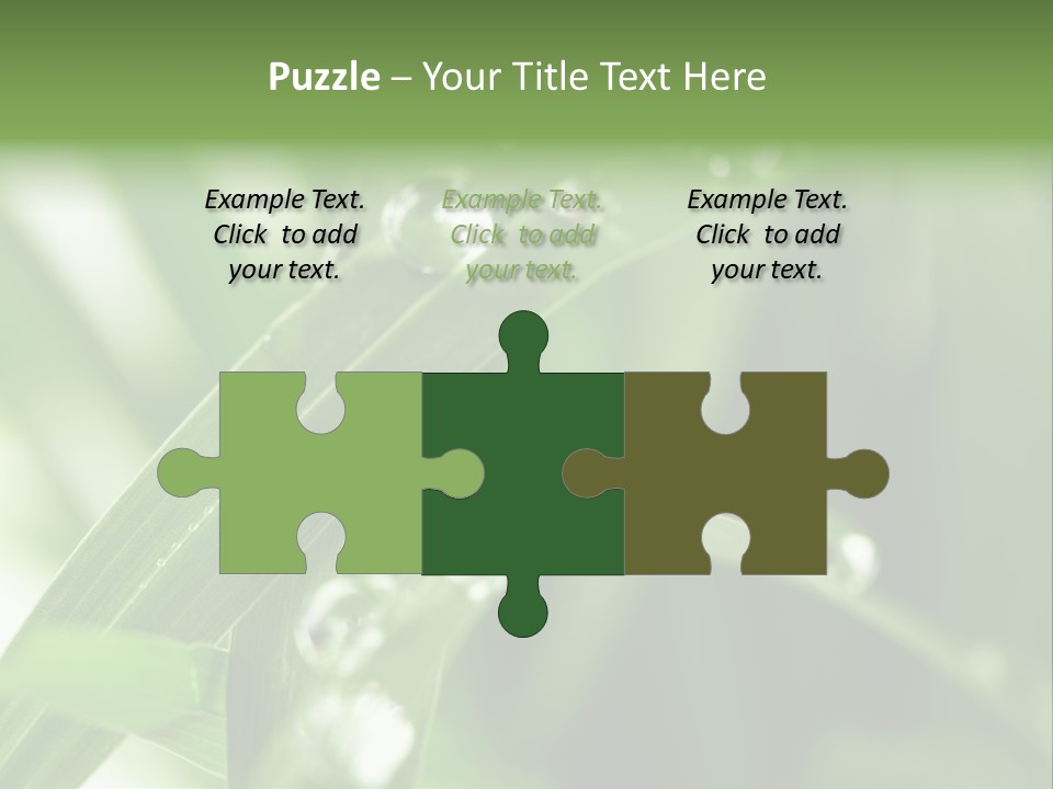 Grass Small Freshness PowerPoint Template