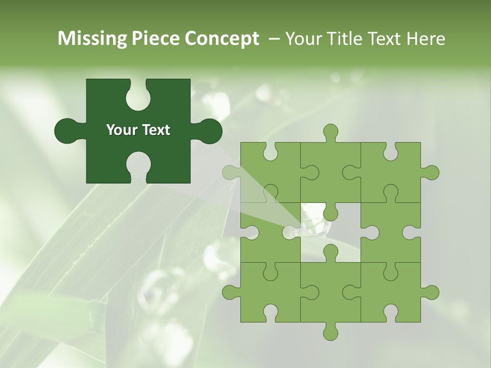 Grass Small Freshness PowerPoint Template