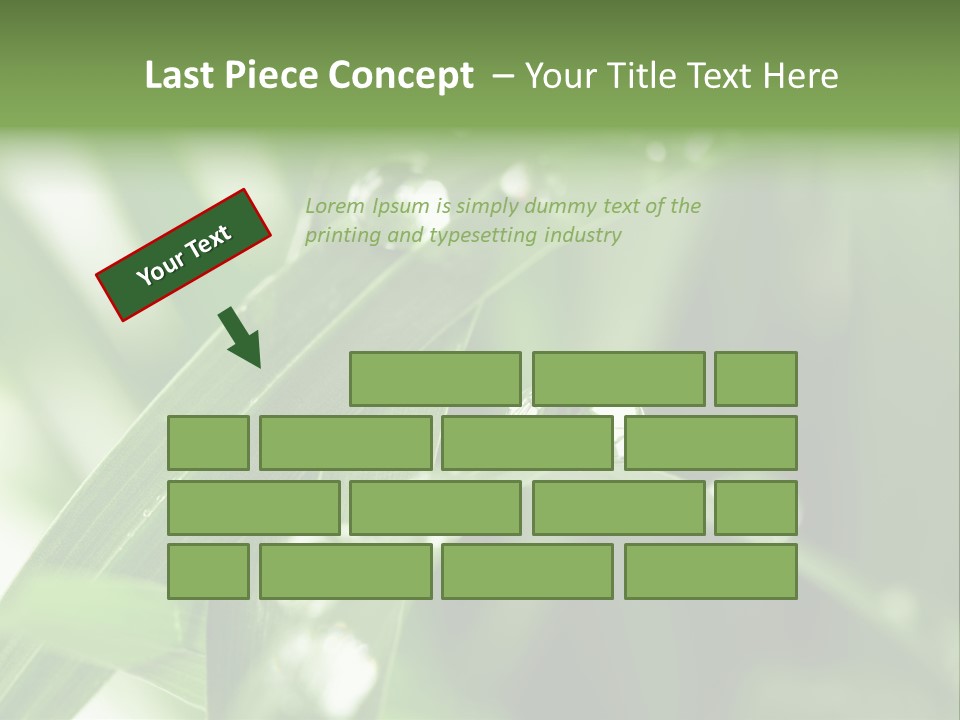 Grass Small Freshness PowerPoint Template
