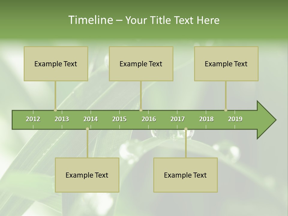 Grass Small Freshness PowerPoint Template