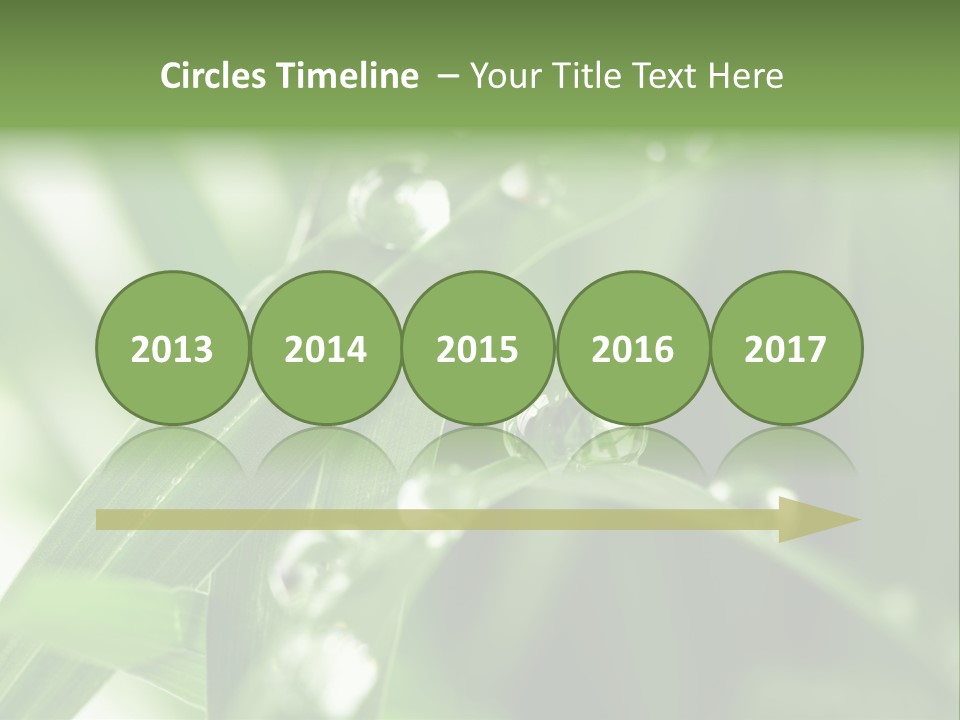 Grass Small Freshness PowerPoint Template