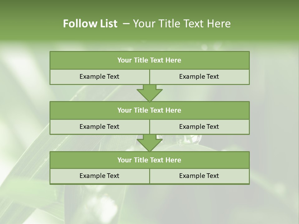 Grass Small Freshness PowerPoint Template