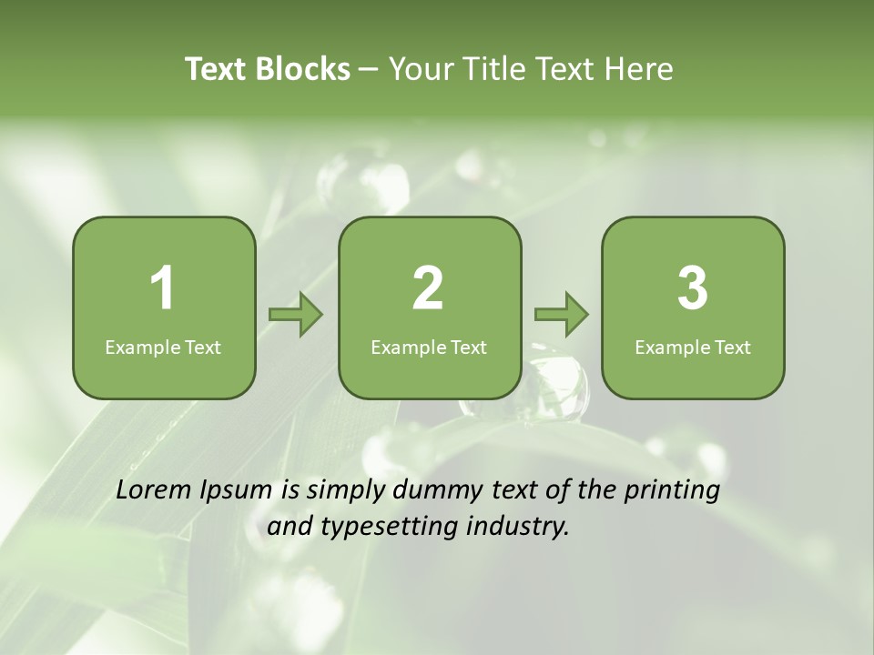 Grass Small Freshness PowerPoint Template