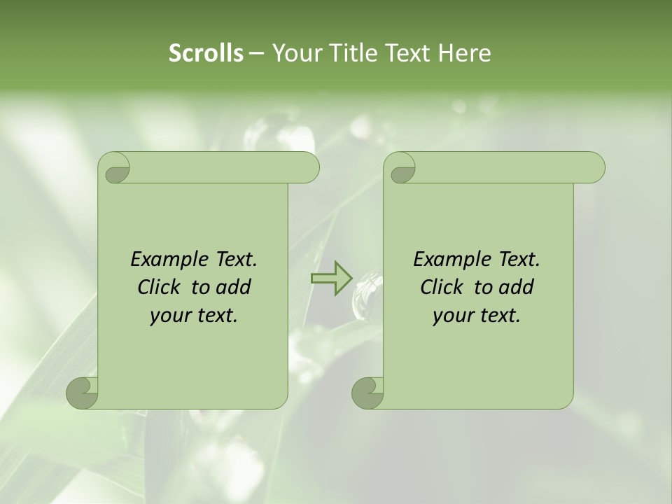 Grass Small Freshness PowerPoint Template