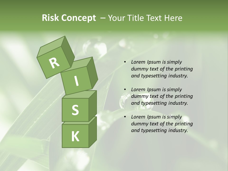 Grass Small Freshness PowerPoint Template