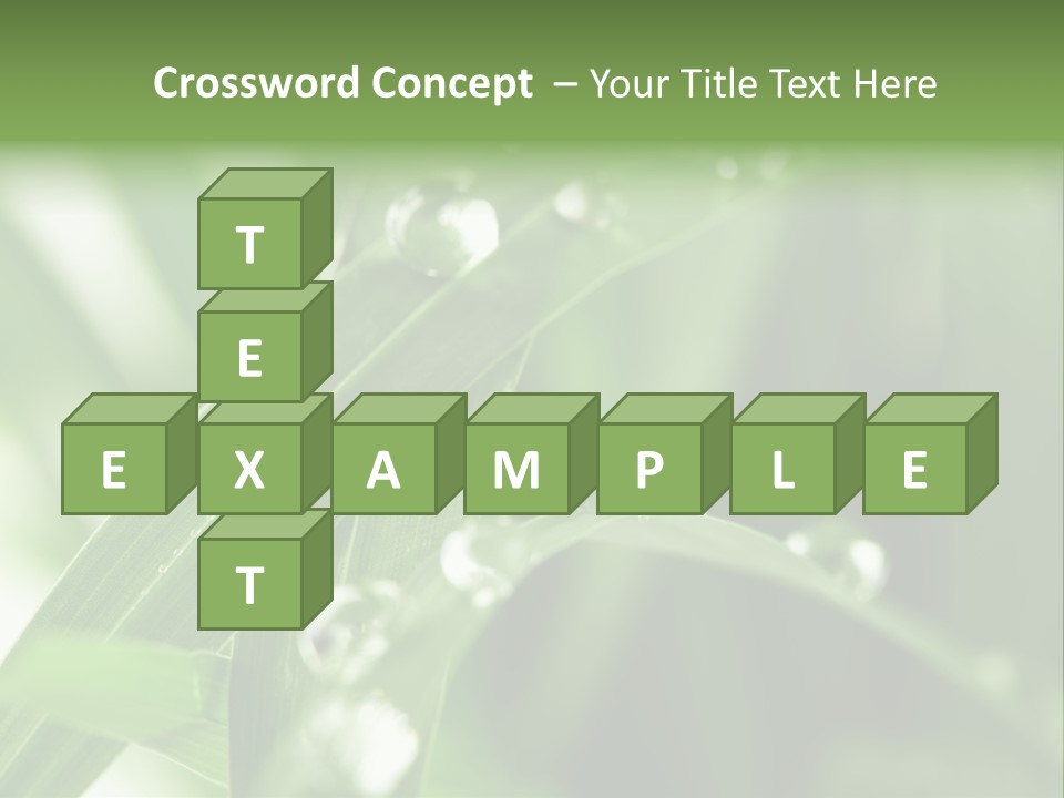 Grass Small Freshness PowerPoint Template