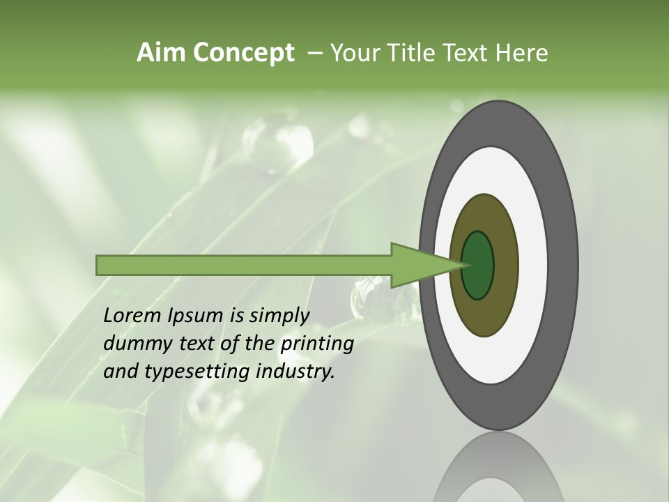 Grass Small Freshness PowerPoint Template