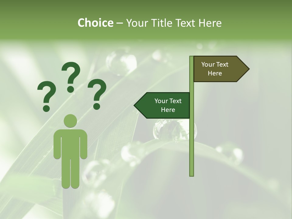 Grass Small Freshness PowerPoint Template