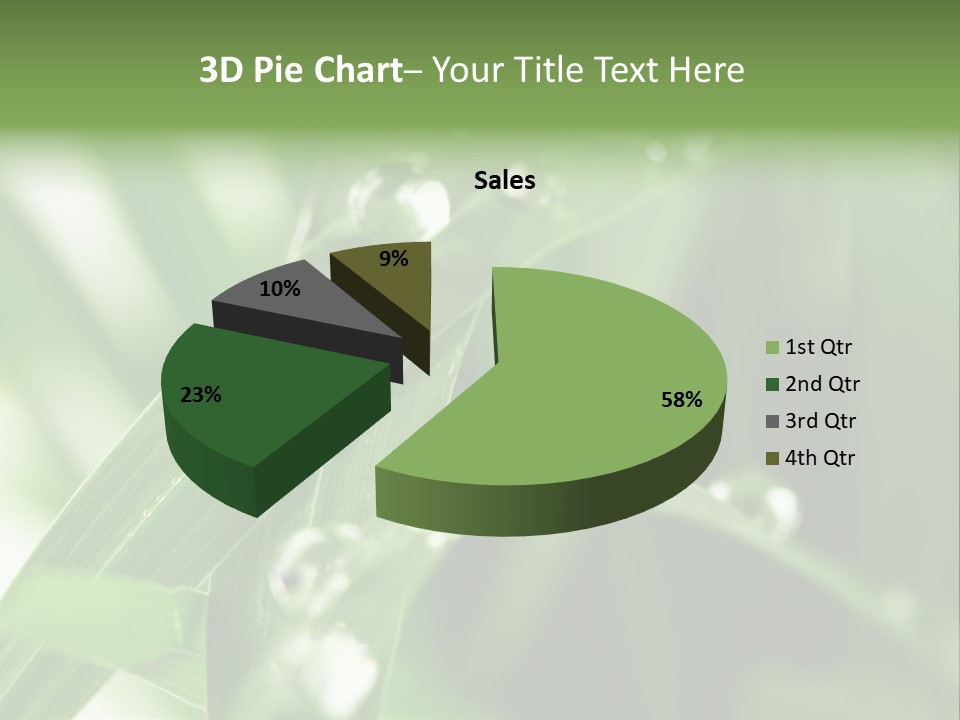 Grass Small Freshness PowerPoint Template