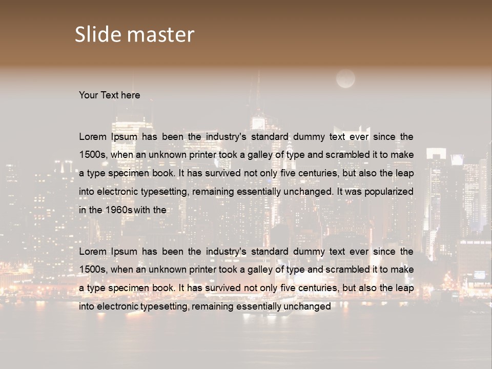 Square York Cloud PowerPoint Template