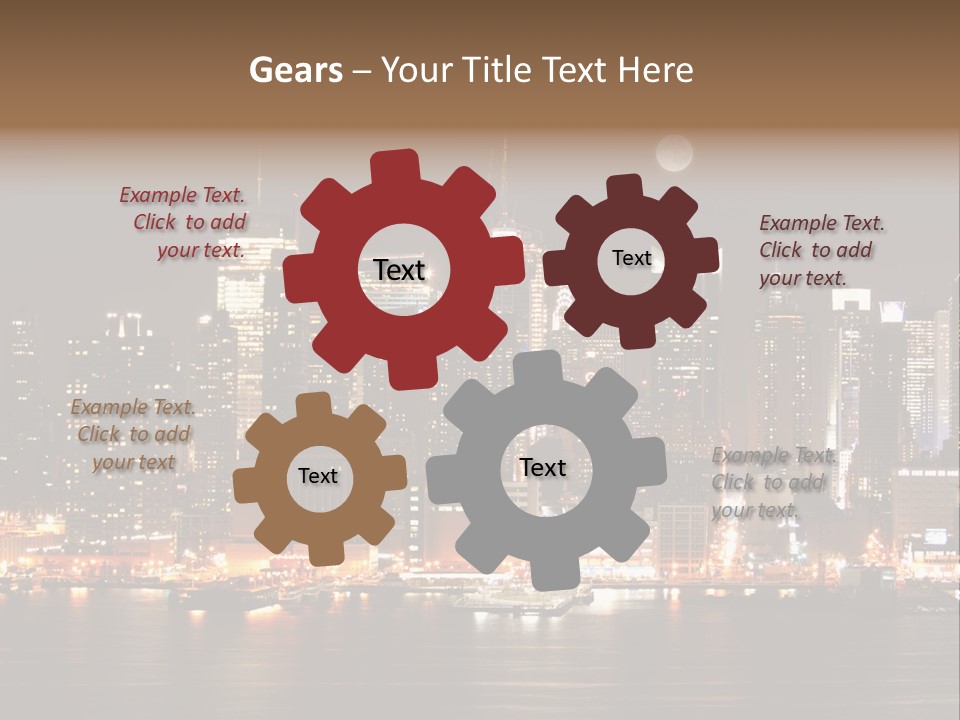 Square York Cloud PowerPoint Template