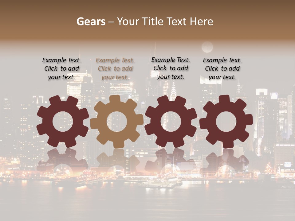 Square York Cloud PowerPoint Template