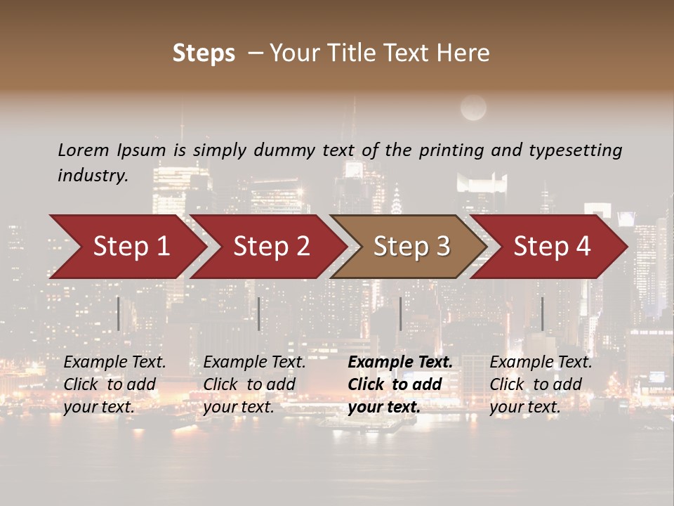 Square York Cloud PowerPoint Template