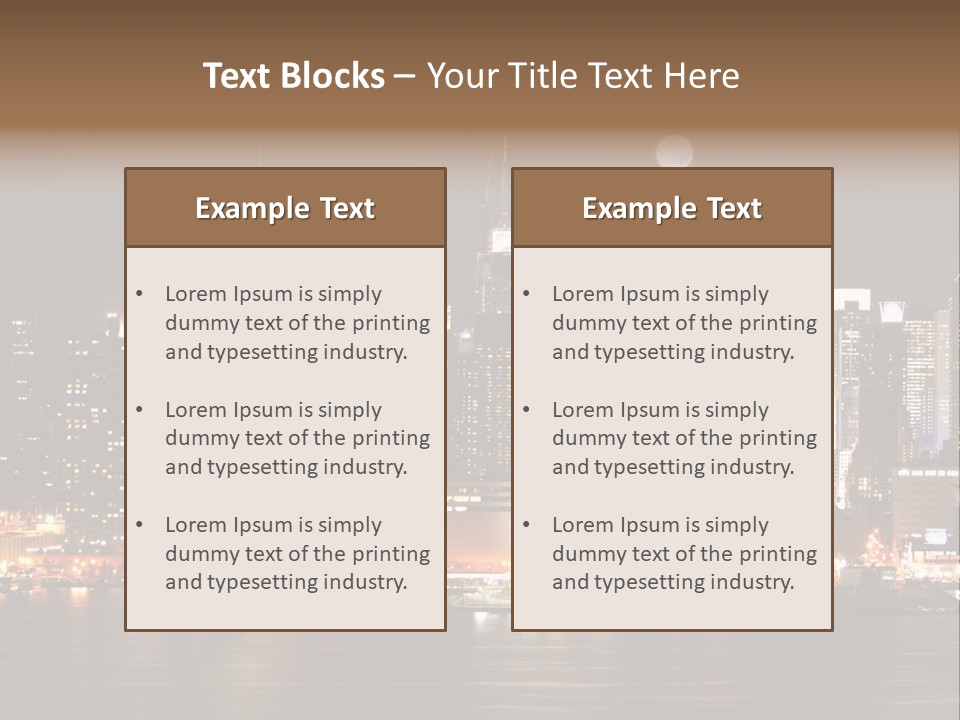 Square York Cloud PowerPoint Template