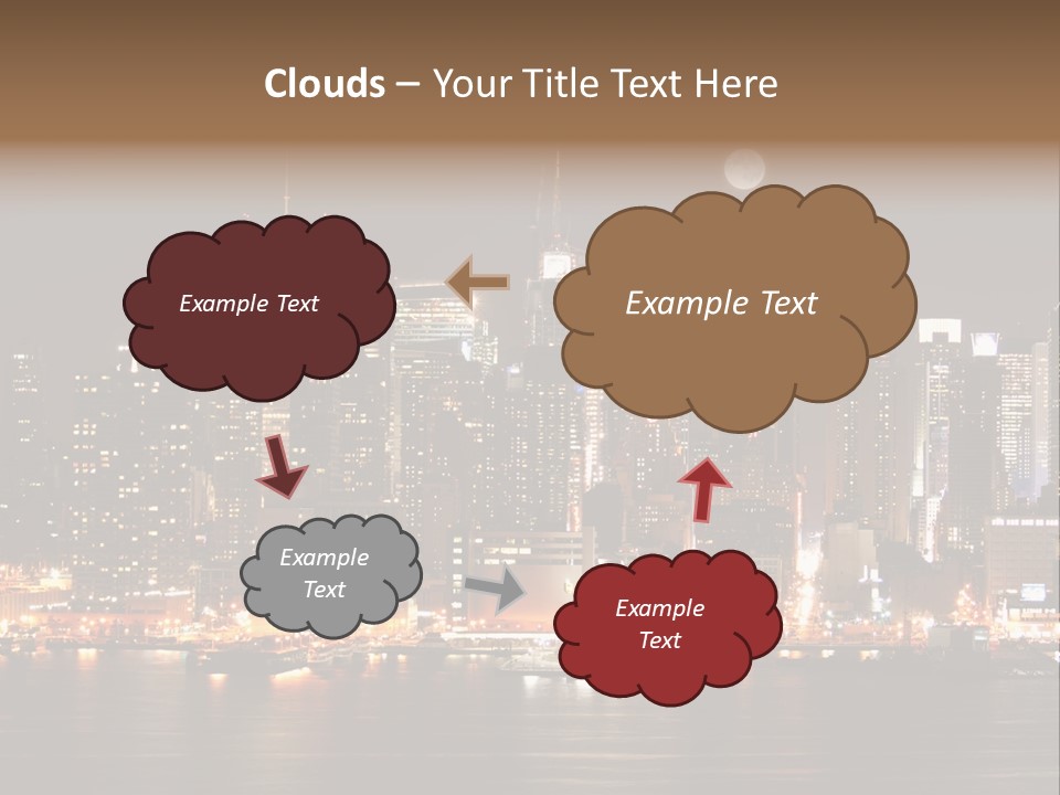 Square York Cloud PowerPoint Template