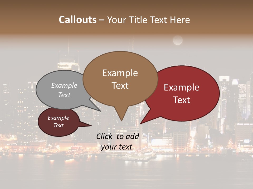 Square York Cloud PowerPoint Template
