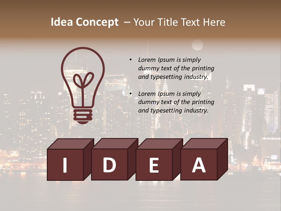 Square York Cloud PowerPoint Template