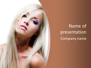 Eye Blue Glamour PowerPoint Template