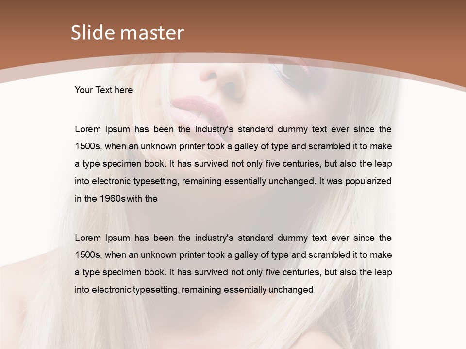 Eye Blue Glamour PowerPoint Template