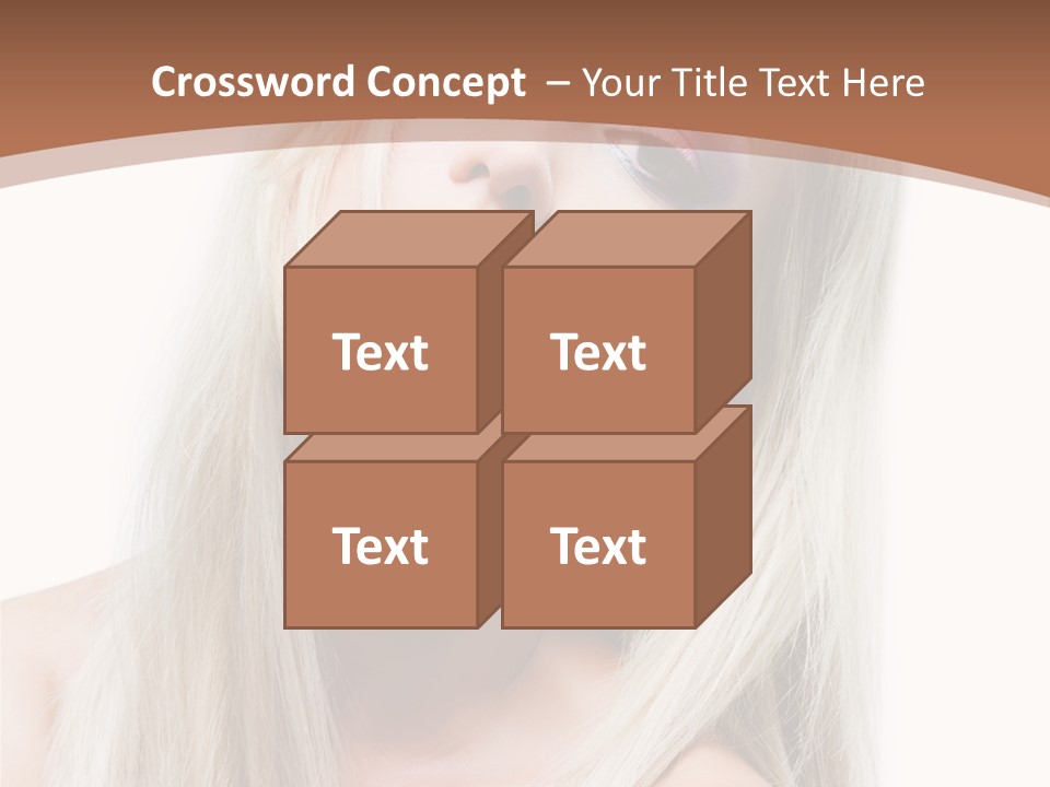 Eye Blue Glamour PowerPoint Template