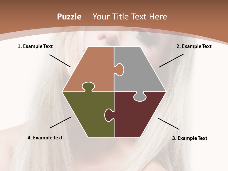 Eye Blue Glamour PowerPoint Template