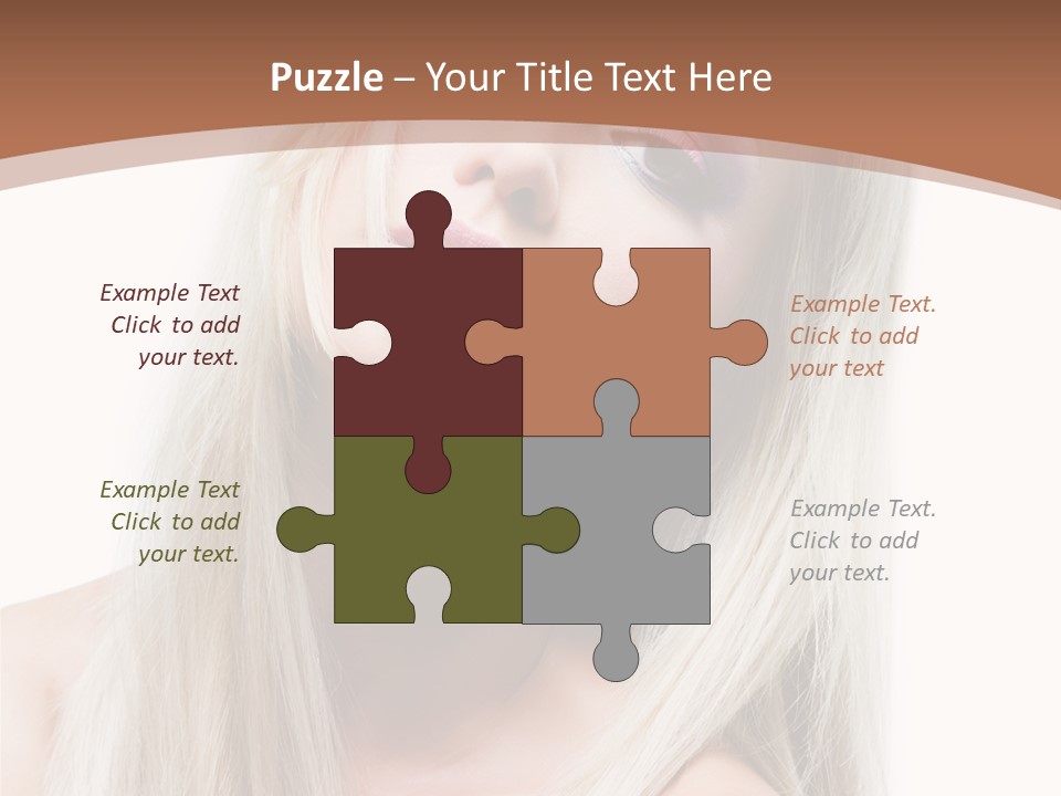 Eye Blue Glamour PowerPoint Template