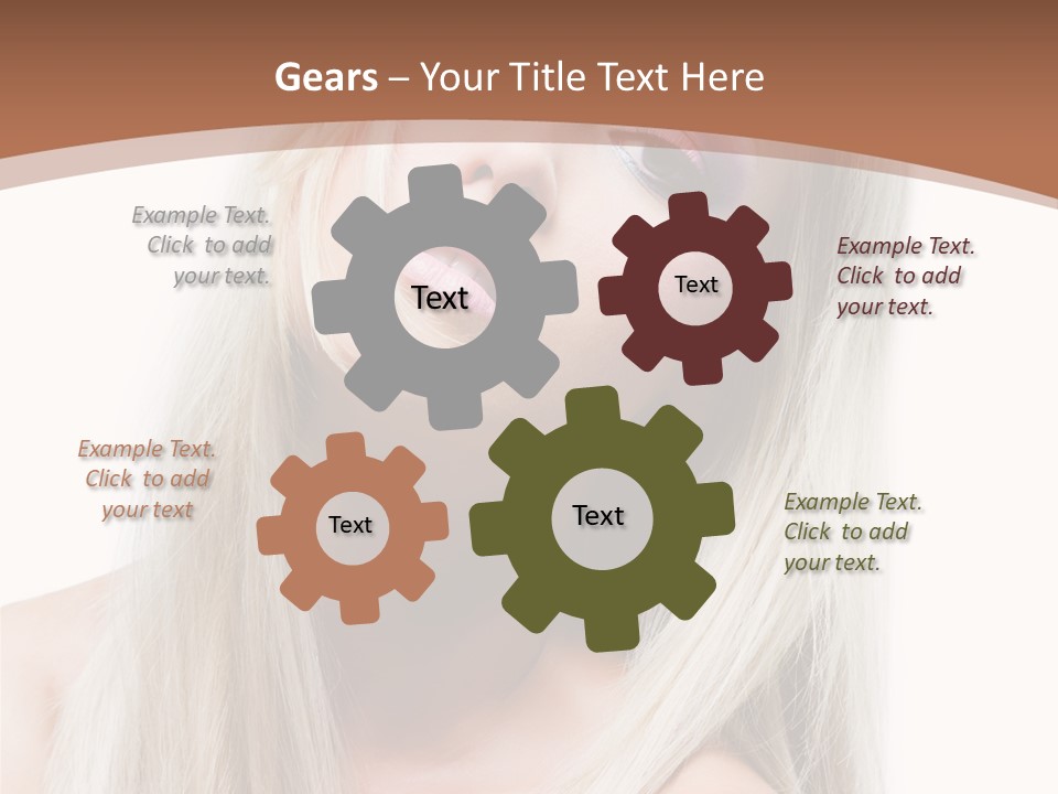 Eye Blue Glamour PowerPoint Template