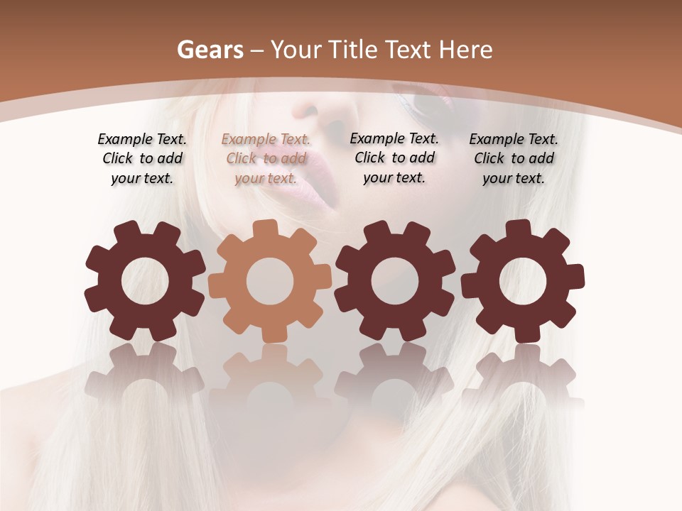 Eye Blue Glamour PowerPoint Template