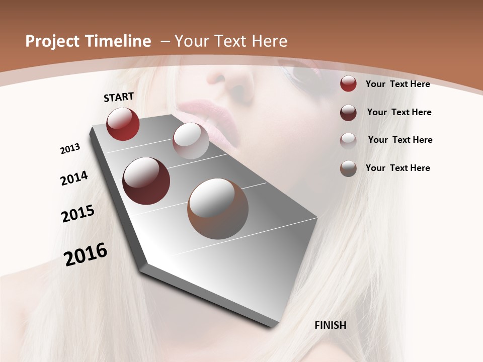 Eye Blue Glamour PowerPoint Template
