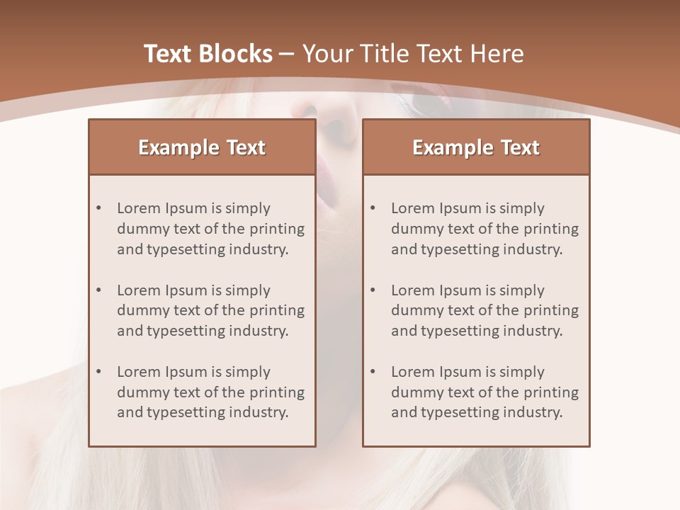 Eye Blue Glamour PowerPoint Template